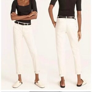 J. Crew Slim Boyfriend Chino Pants Utility Pockets‎ Beige Casual Cotton Size 27